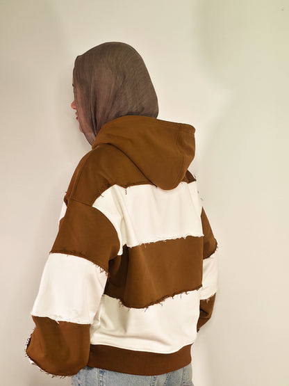 Cocoa Stripes Hoodie